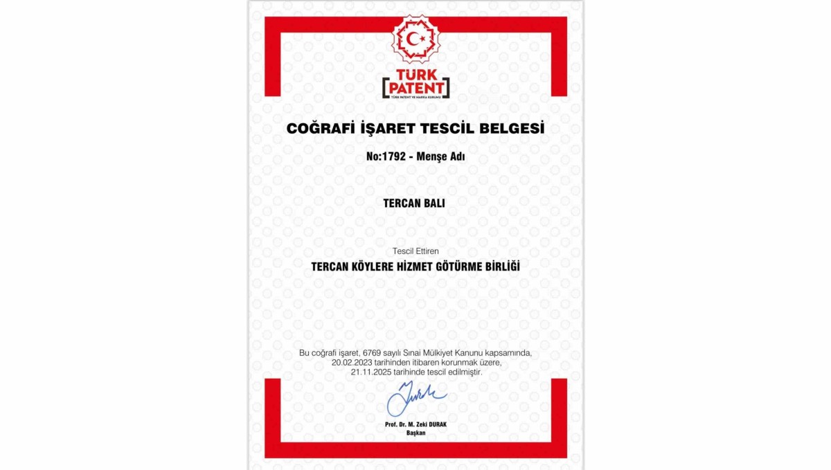 Tercan Balı Erzincan'ın 14. Coğrafi İşaretli ürünü oldu