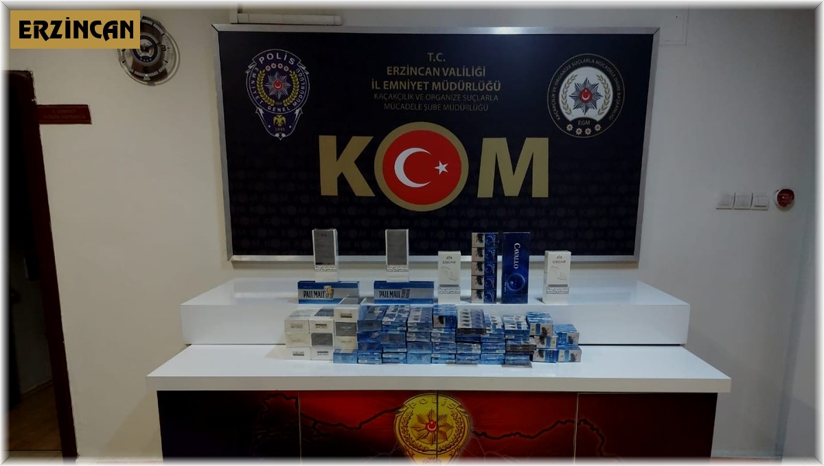 Tercan'da 496 paket kaçak sigara ele geçirildi