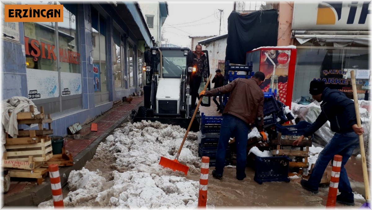 Tercan'da kar temizliği
