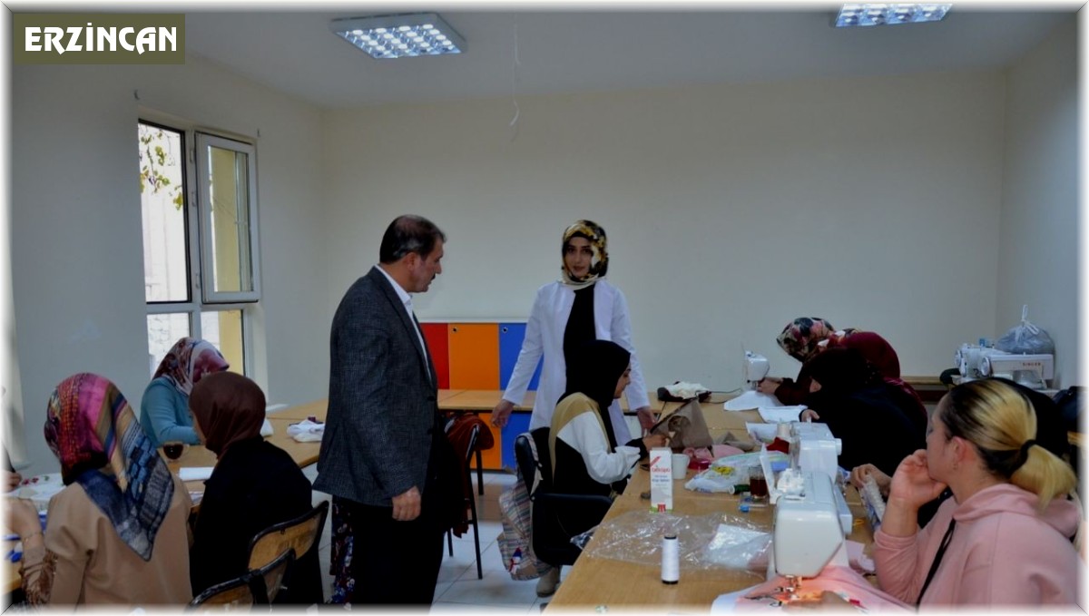 Tercan Halk Eğitimi Merkezi kursları ara vermeden devam ediyor