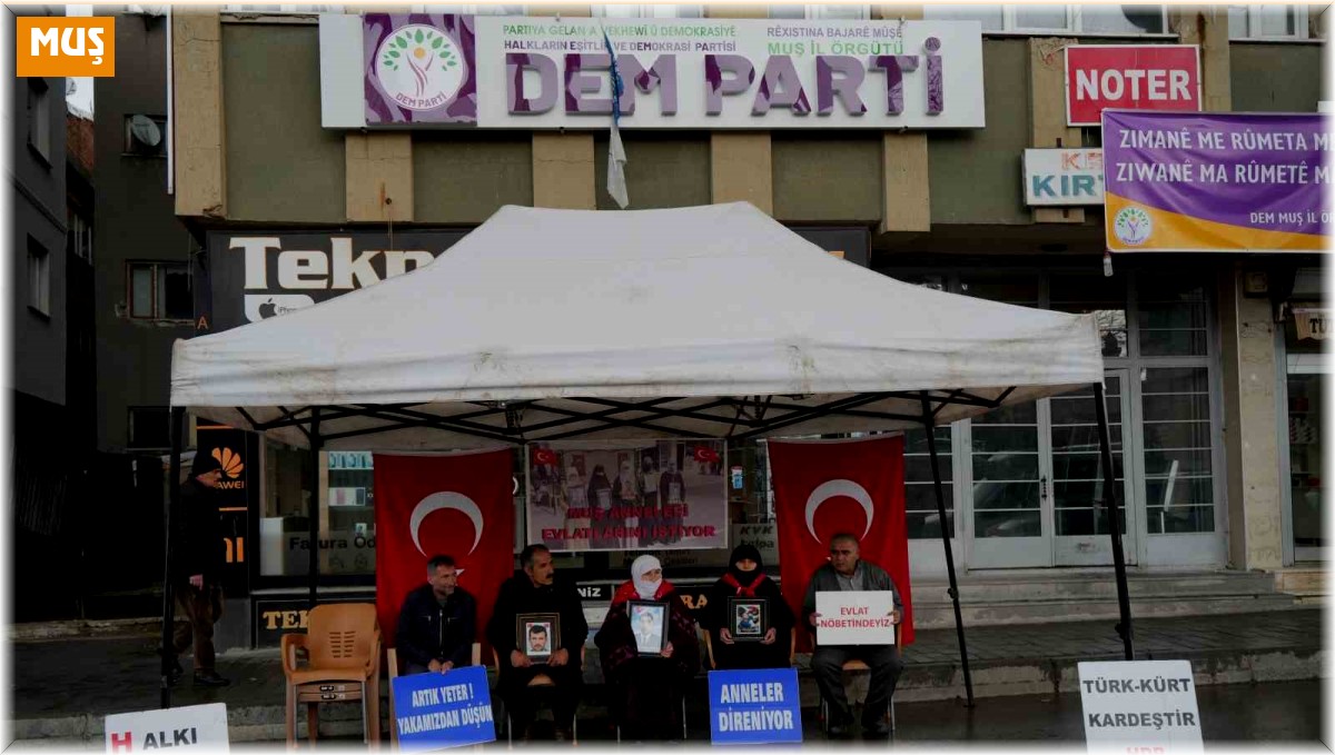 Terör mağduru ailelerin evlat çığlığı Muş'ta yükseldi