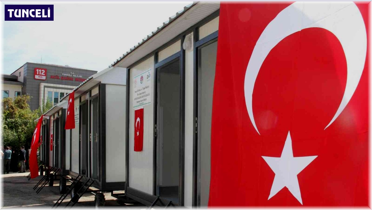 Terörden arındırılan Tunceli yaylarına seyyar lavabolar gönderildi