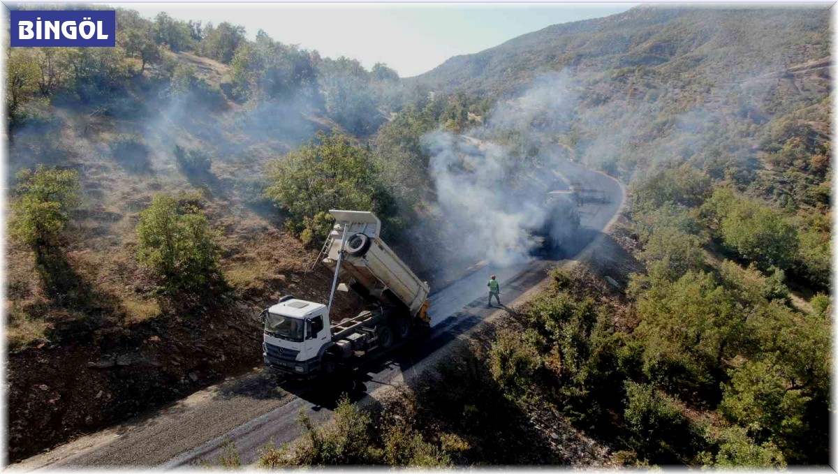 Terörden temizlenen bölgeler bitümlü sıcak karışım ile kaplandı