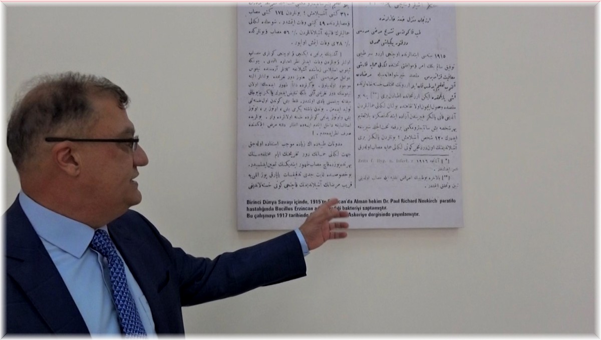 Tıp Fakültesinin duvarlarında Erzincan'ın tıp tarihi yeniden gün yüzüne çıktı
