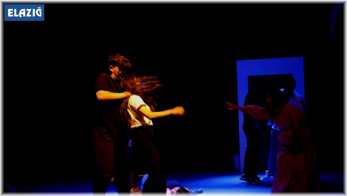 Tiyatro oyununda kadına yönelik şiddete dikkat çekildi