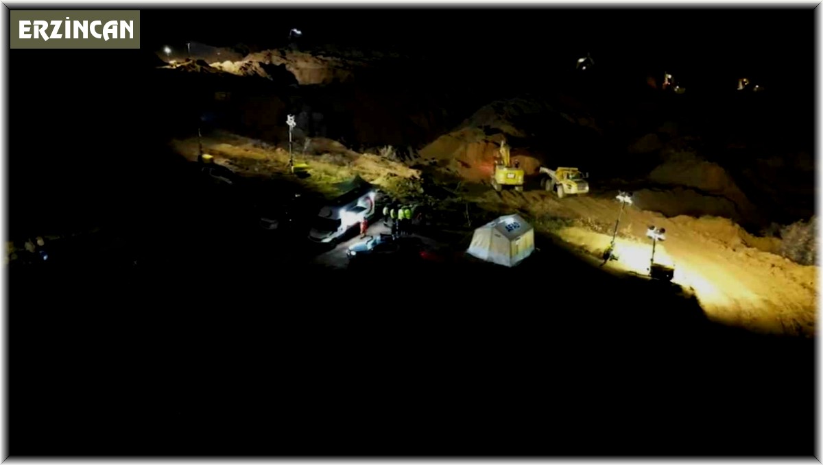 Toprak kayması sonucu kayıp 9 işçiyi arama kurtarma çalışmaları aralıksız sürüyor