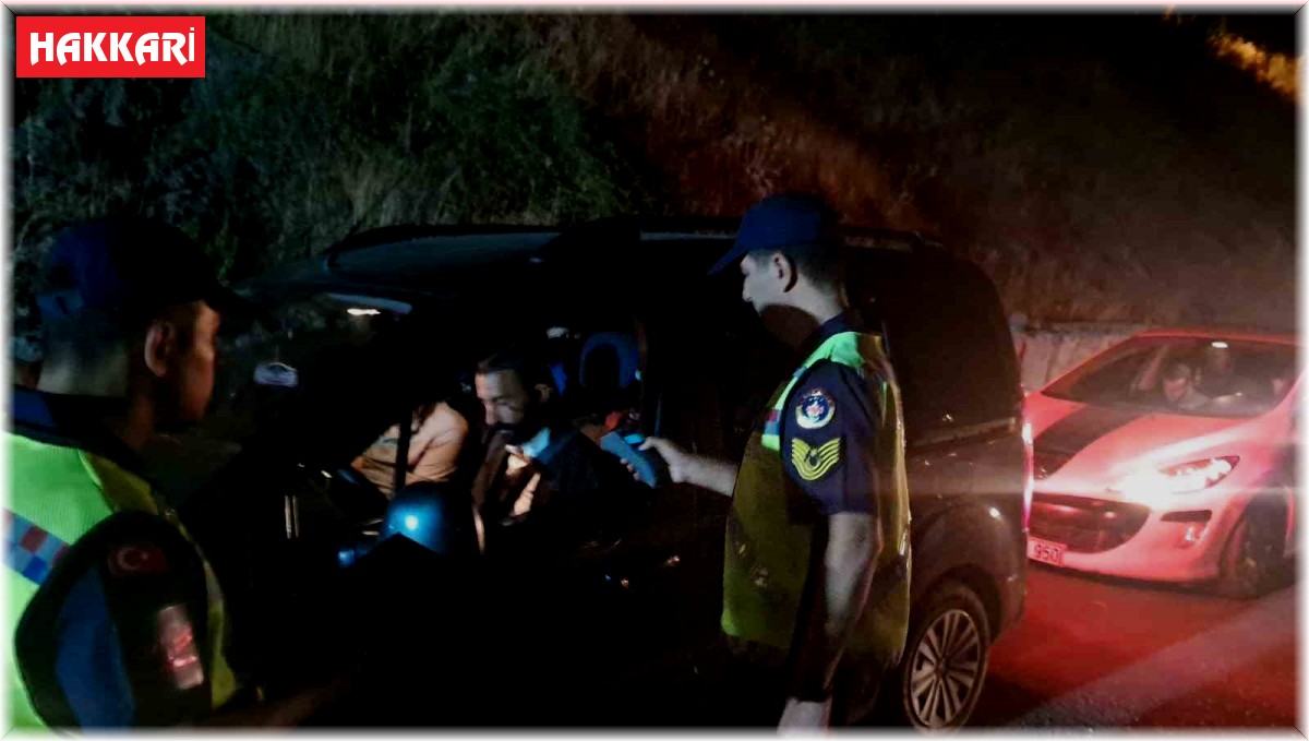 Trafik jandarma ekipleri alkollü araç denetimi yaptı