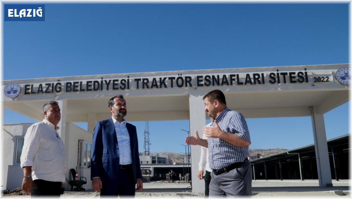 Traktör Esnafı Sitesinde çalışmalar tamamlanmak üzere