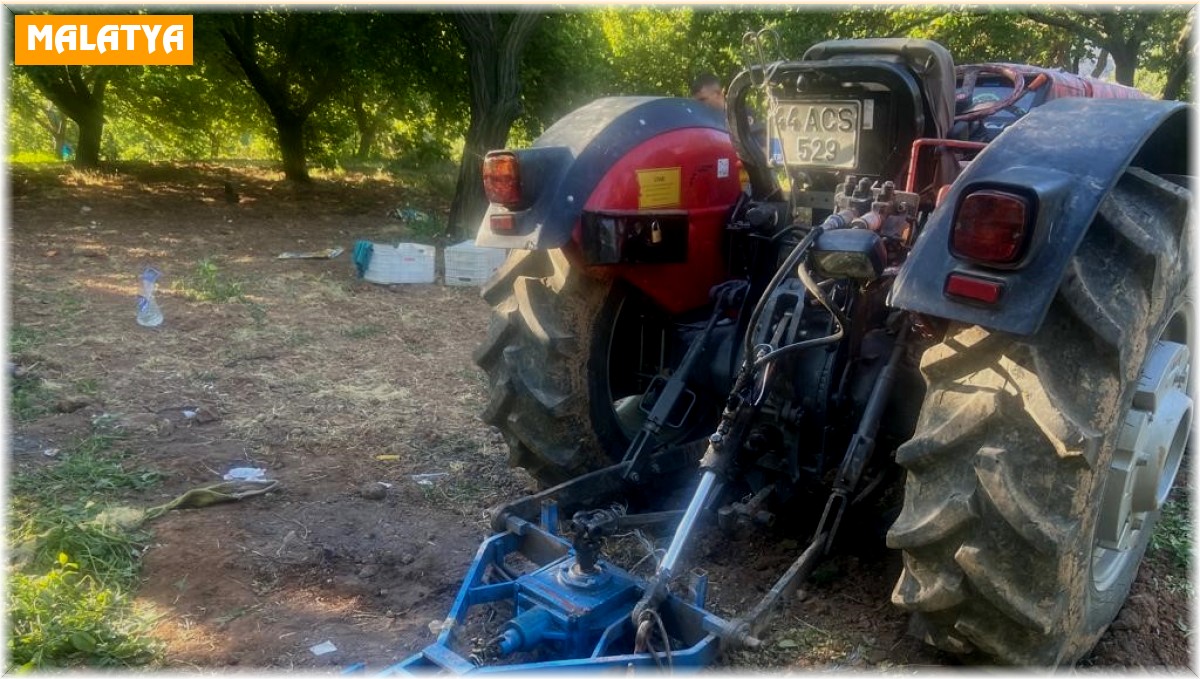 Traktörün altında kalan kayısı üreticisi hayatını kaybetti