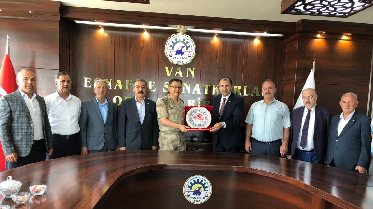 Tuğgeneral Yiğit'ten Başkan Berge'ye ziyaret