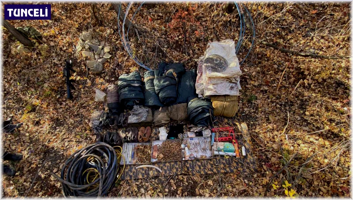 Tuncel'de silah ve mühimmat ele geçirildi