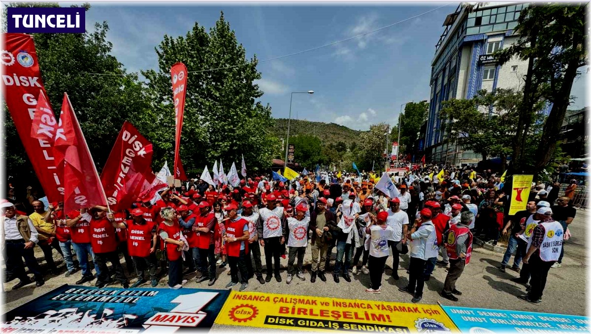 Tunceli'de 1 Mayıs coşkuyla kutlandı
