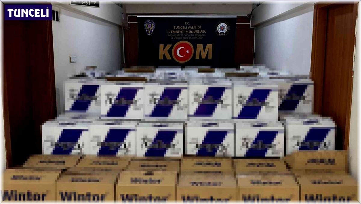 Tunceli'de 1 milyon 920 bin kaçak makaron ele geçirildi