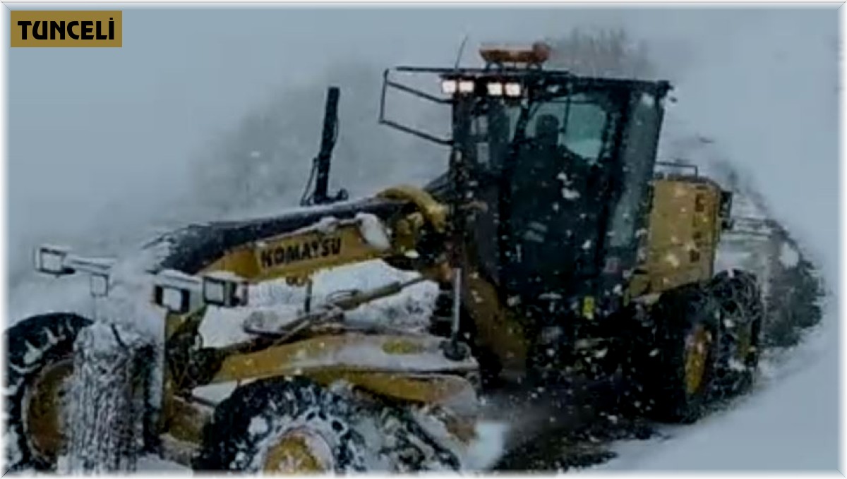 Tunceli'de 107 köy yolu ulaşıma kapandı