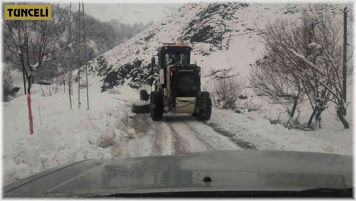 Tunceli'de 20 köy yolu ulaşıma kapandı
