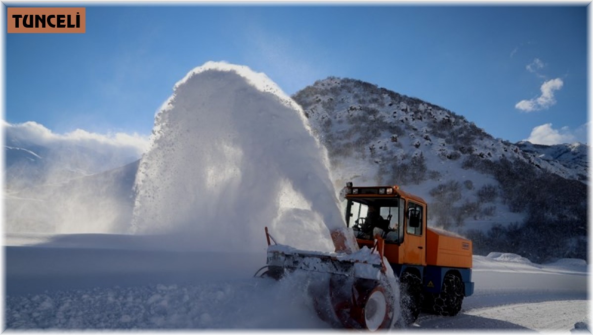 Tunceli'de 28 köy yolu ulaşıma kapandı