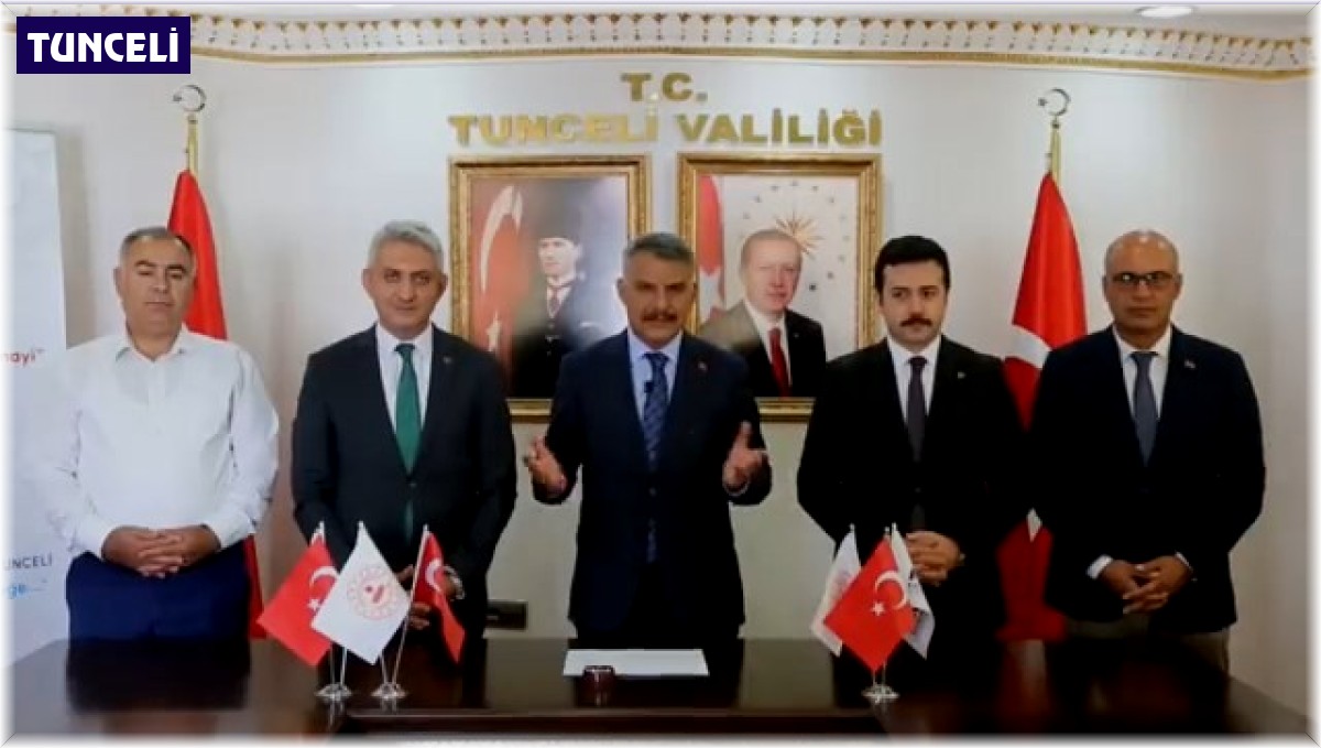 Tunceli'de 4 milyon lira değerinde 3 projenin imzası atıldı