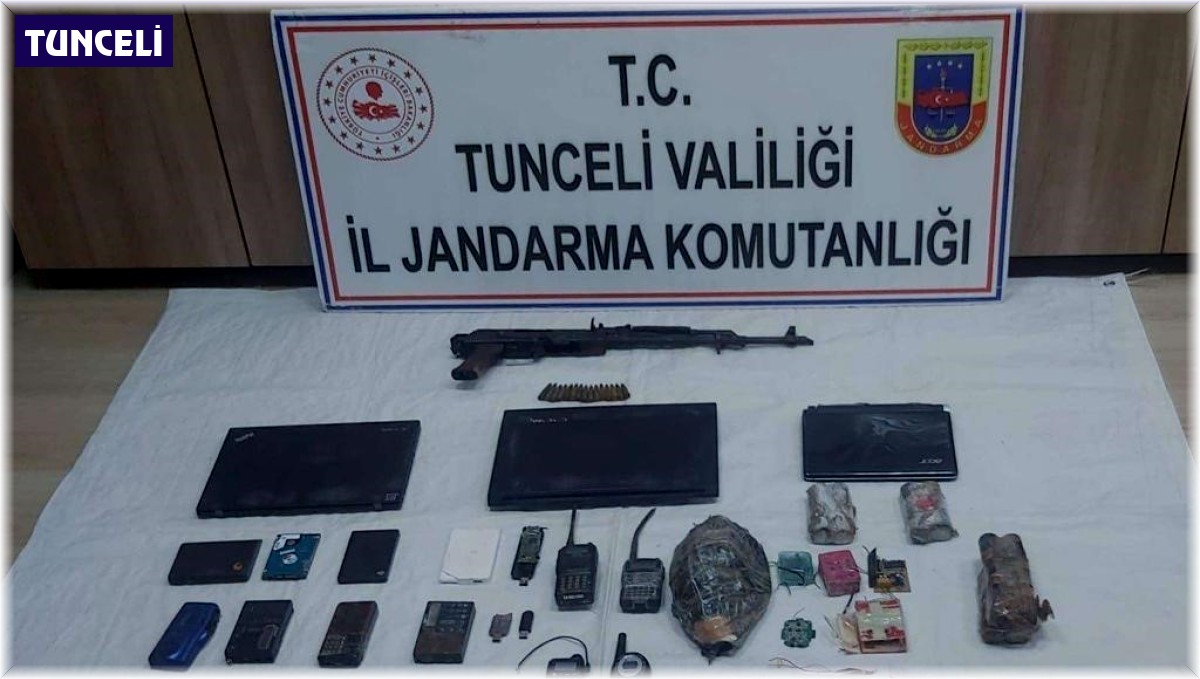 Tunceli'de 4 sığınakta çok sayıda mühimmat ele geçirildi