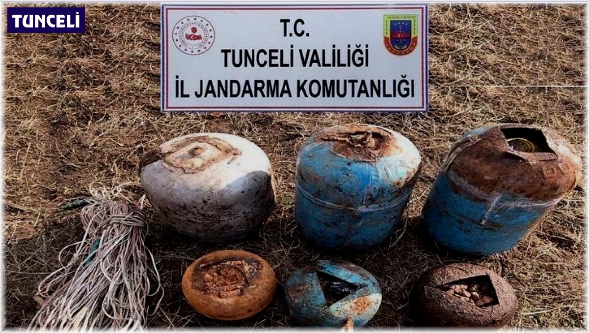 Tunceli'de 6 EYP düzeneği ve 180 kilo patlayıcı madde imha edildi