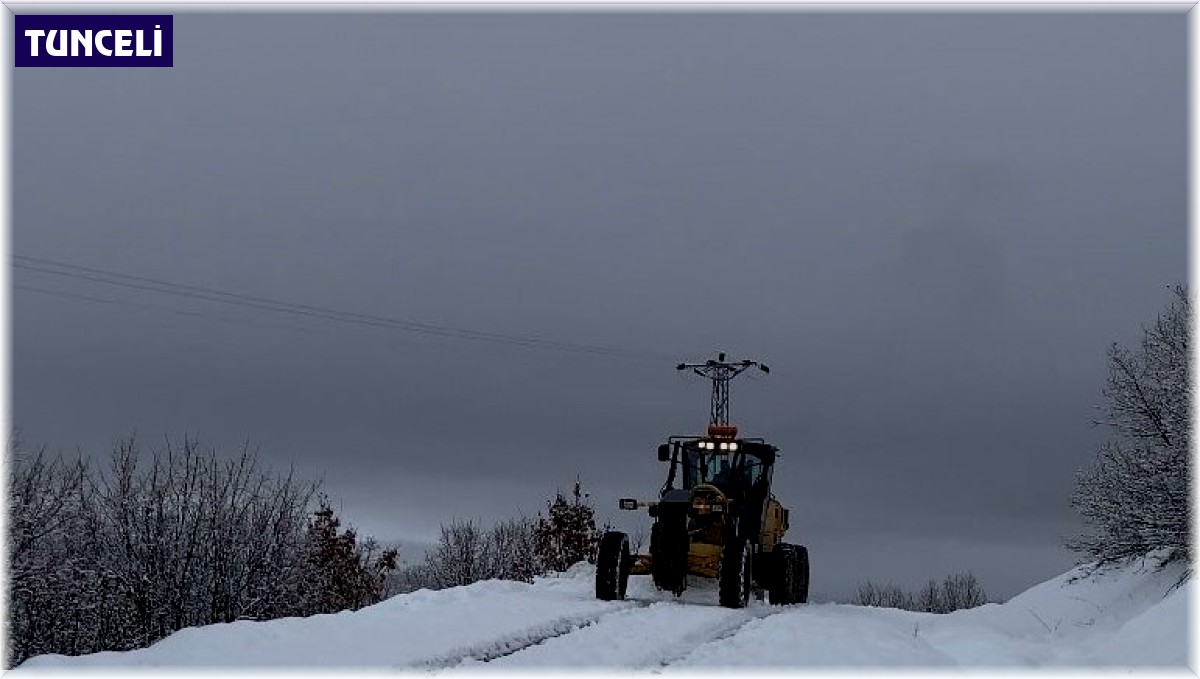 Tunceli'de 96 köy yolu ulaşıma açıldı