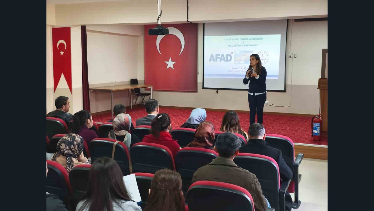 Tunceli'de afetlere karşı bilinç seferberliği