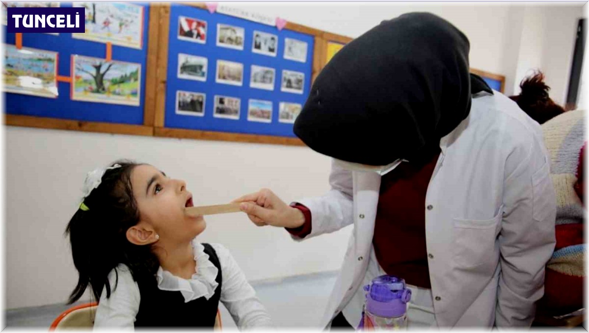 Tunceli'de ağız ve diş sağlığı taramaları başladı