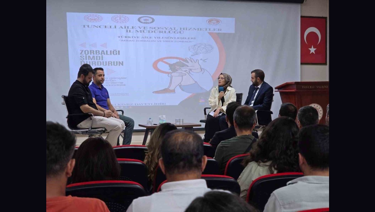 Tunceli'de "Akran zorbalığı ve siber zorbalık" söyleşisi