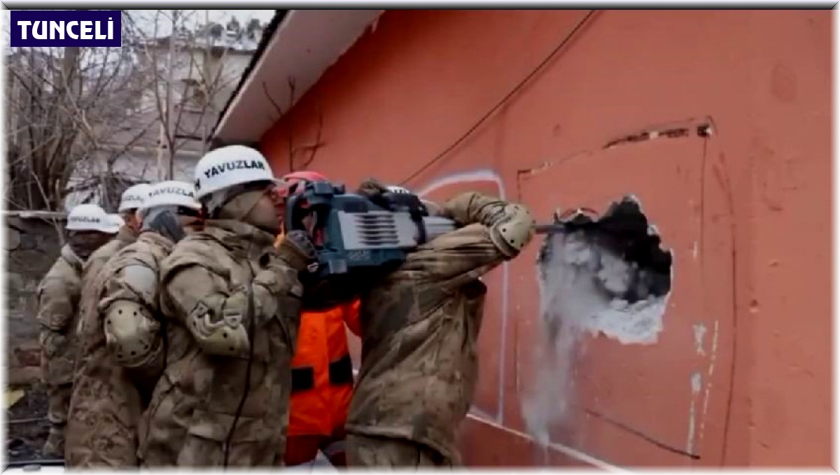 Tunceli'de asker ve polislerden 80 afet arama kurtarma timi oluşturuldu