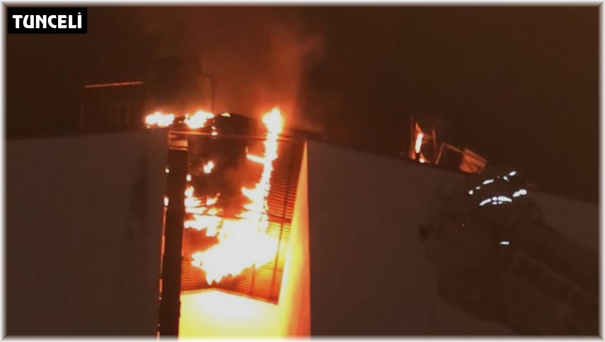 Tunceli'de baca yangını