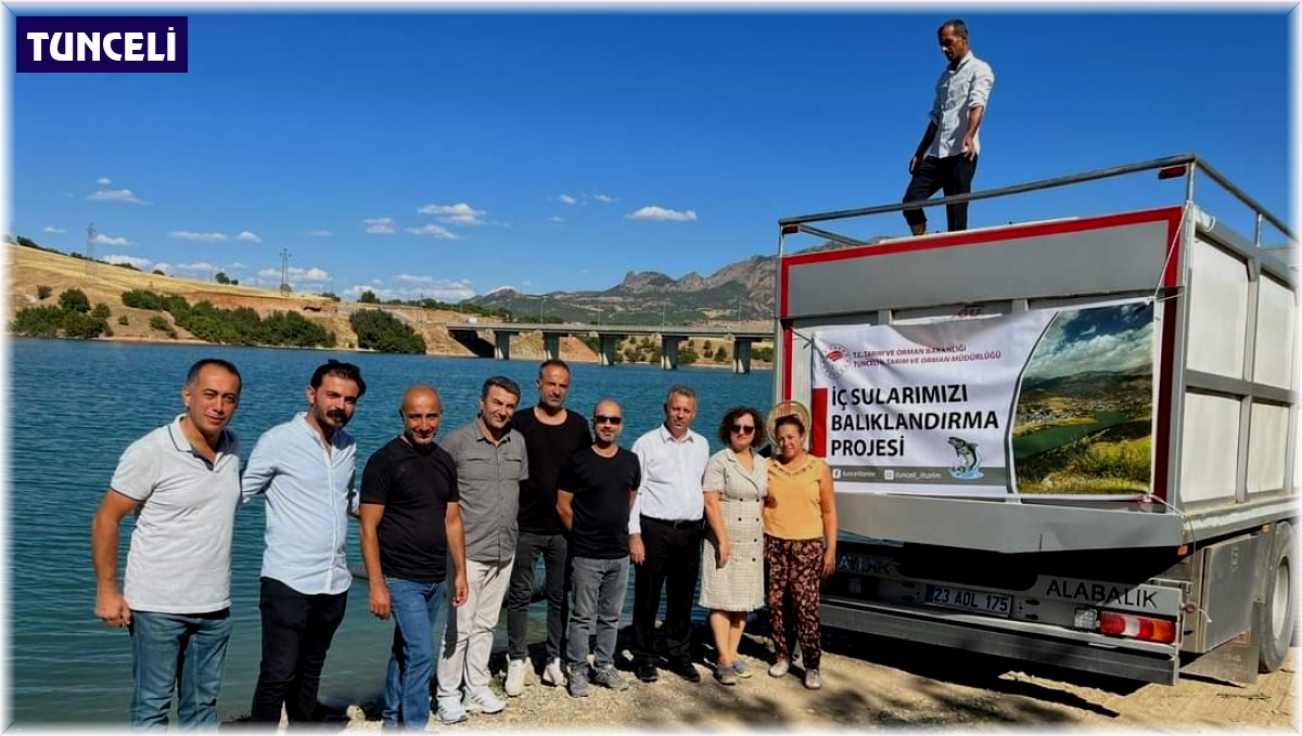 Tunceli'de baraj gölü ve gölete bir buçuk milyon sazan bırakıldı