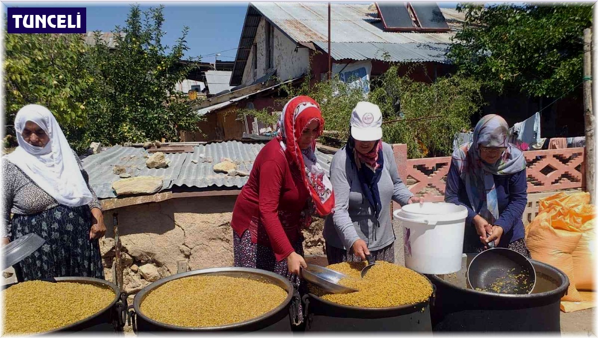 Tunceli'de bulgur kazanları kaynamaya başladı