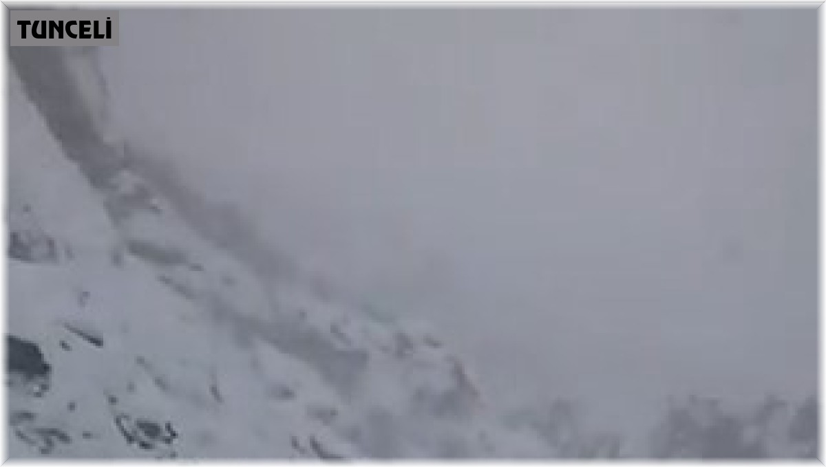 Tunceli'de çığ nedeniyle 2 yol kapatıldı