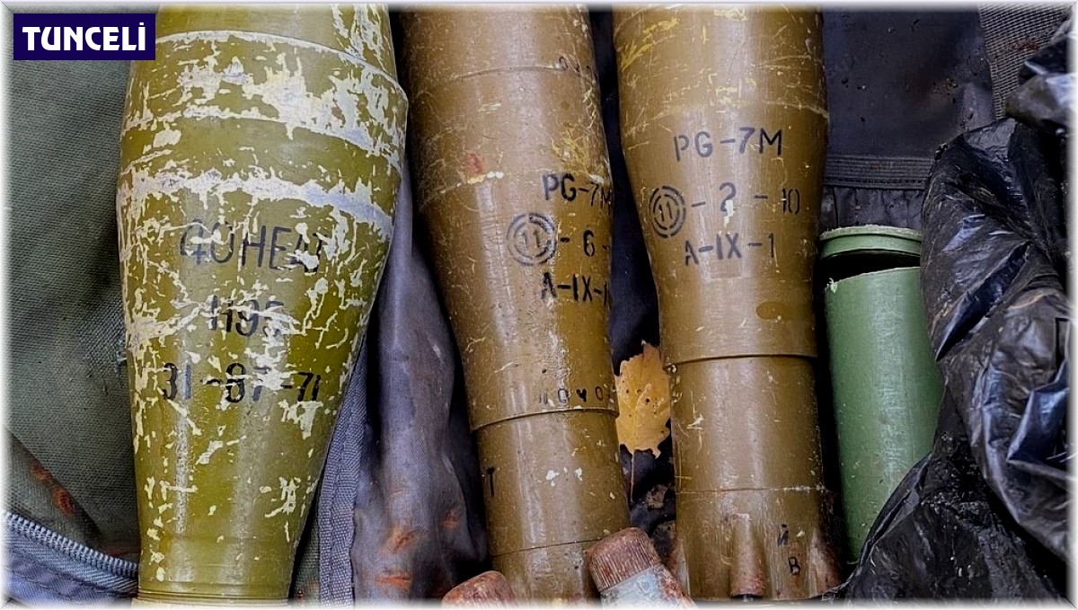 Tunceli'de çok sayıda mühimmat ele geçirildi