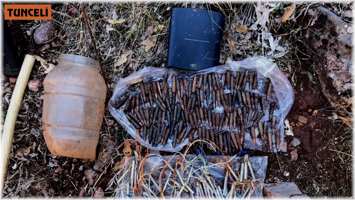 Tunceli'de çok sayıda mühimmat ele geçirilirken, 1 şüpheli gözaltına alındı