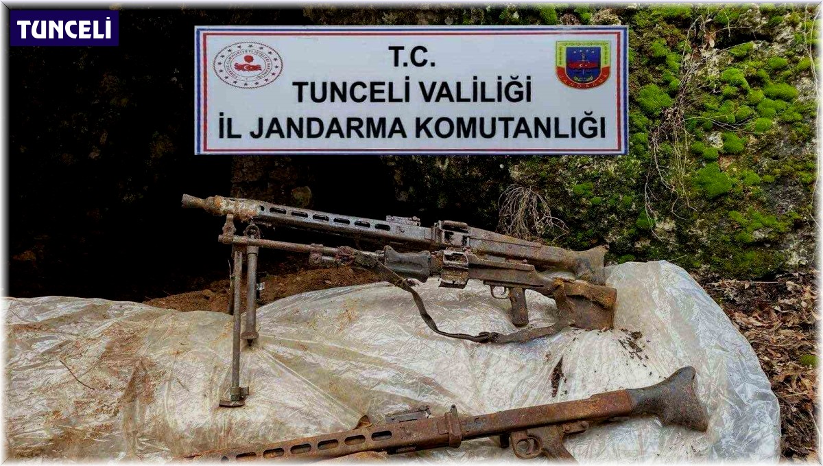 Tunceli'de çok sayıda mühimmat ve yaşam malzemesi ele geçirildi