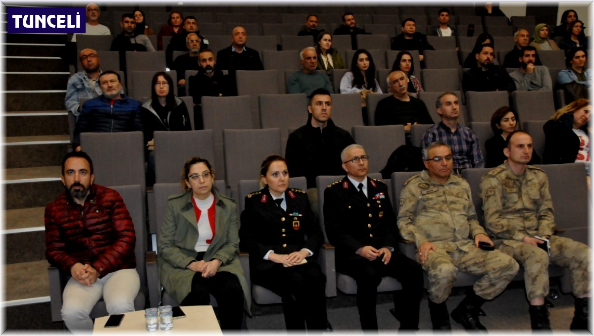 Tunceli'de deprem bilgilendirme konferansı