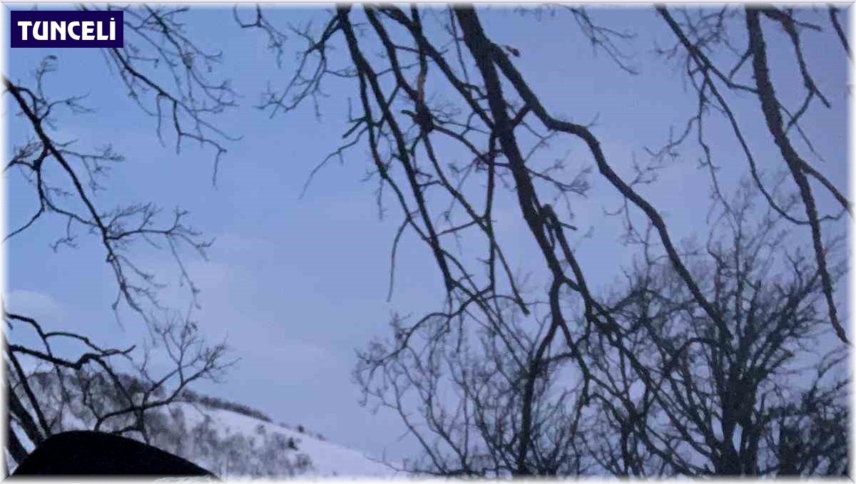 Tunceli'de, eksi 23 derecede çadırlı kamp