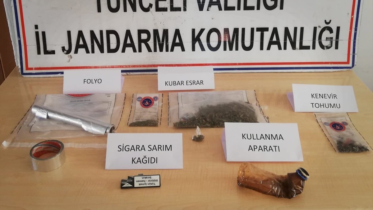 Tunceli'de evinde uyuşturucu ele geçirilen kişi gözaltına alındı