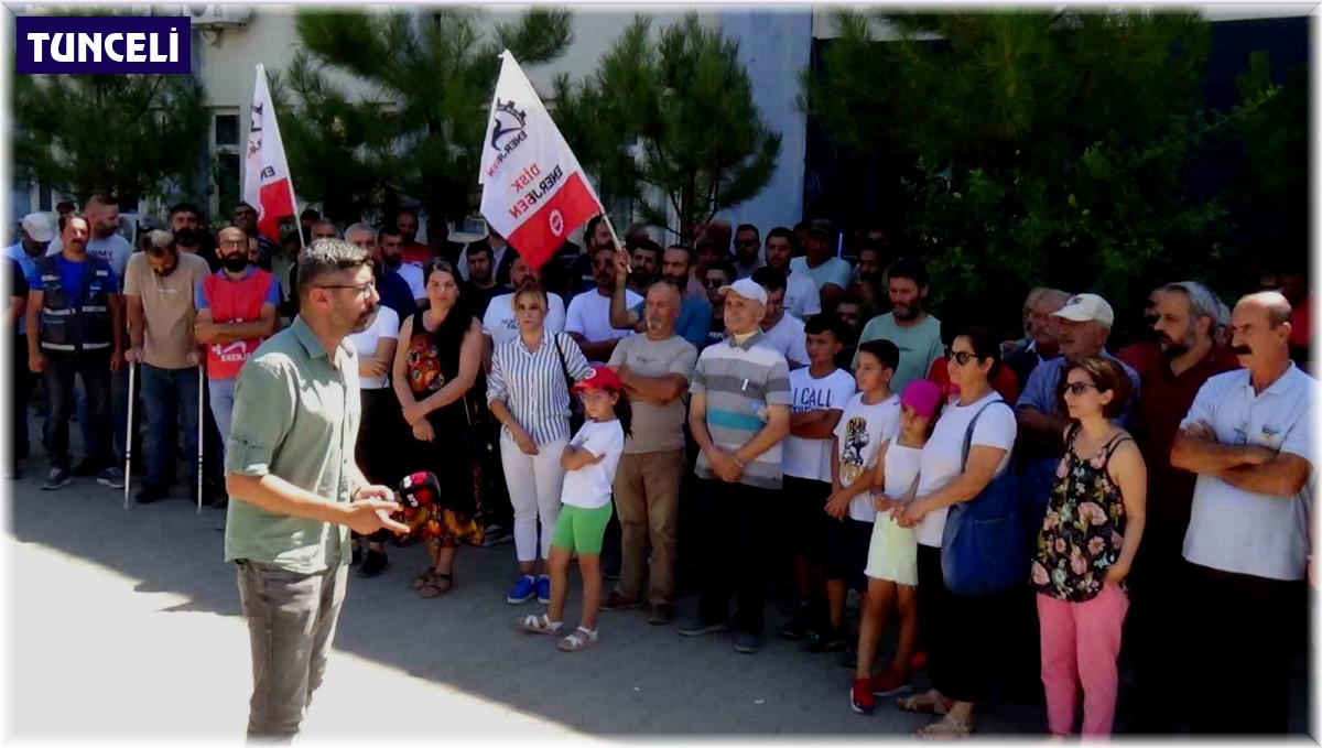 Tunceli'de FEDAŞ çalışanları 36 gündür grevde