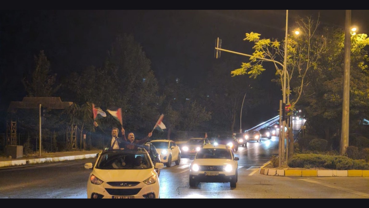 Tunceli'de Filistin'e destek konvoyu