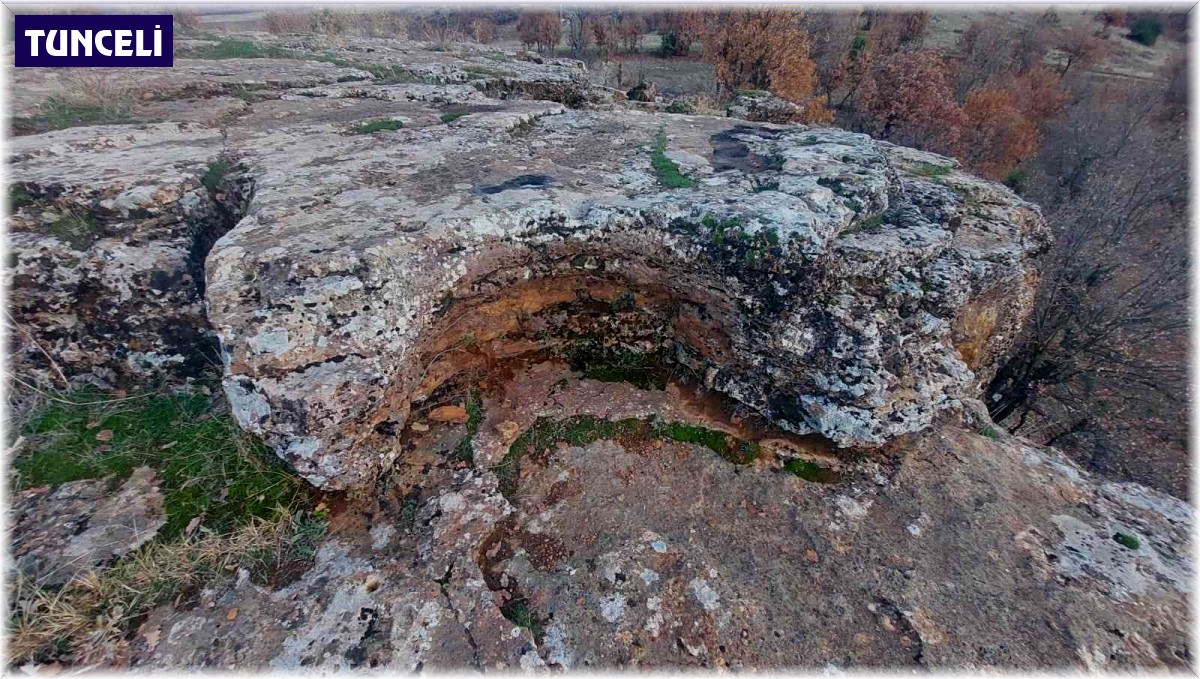 Tunceli'de fotoğraflanan alan, 'ilk çağ kült alanı' olabilir