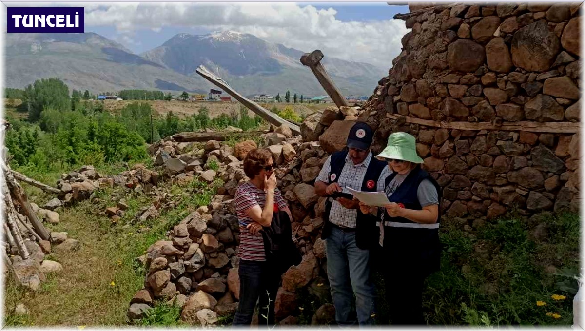 Tunceli'de hasar tespit çalışmaları tamamlandı