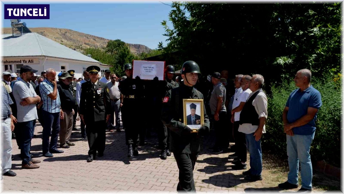 Tunceli'de hayatını kaybeden Kore gazisi son yolculuğuna uğurlandı