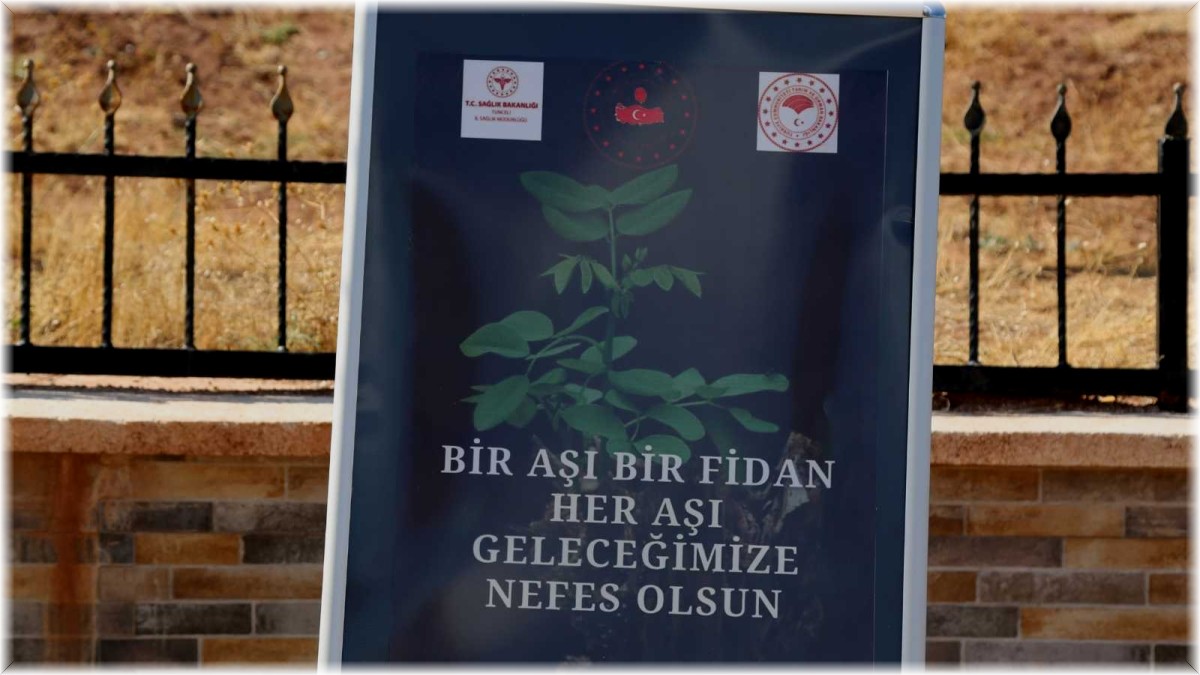 Tunceli'de ilk doz aşısını yaptıranlar için fidan dikilecek
