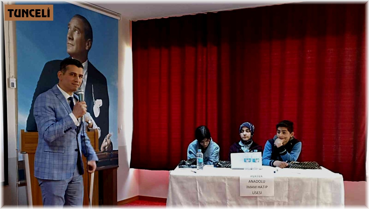 Tunceli'de imam hatip liseleri arası bilgi yarışması düzenlendi
