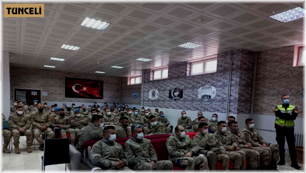 Tunceli'de JÖH'lere güvenlik trafik ve trafik akışının sağlanması eğitimi
