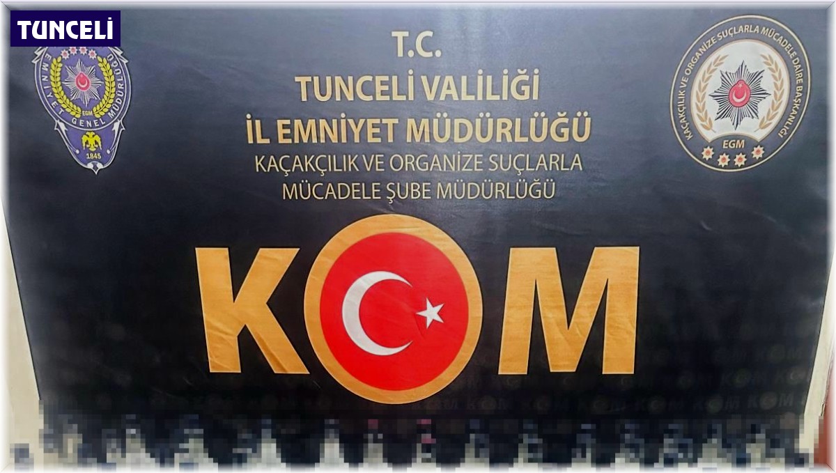 Tunceli'de kaçak içki operasyonu