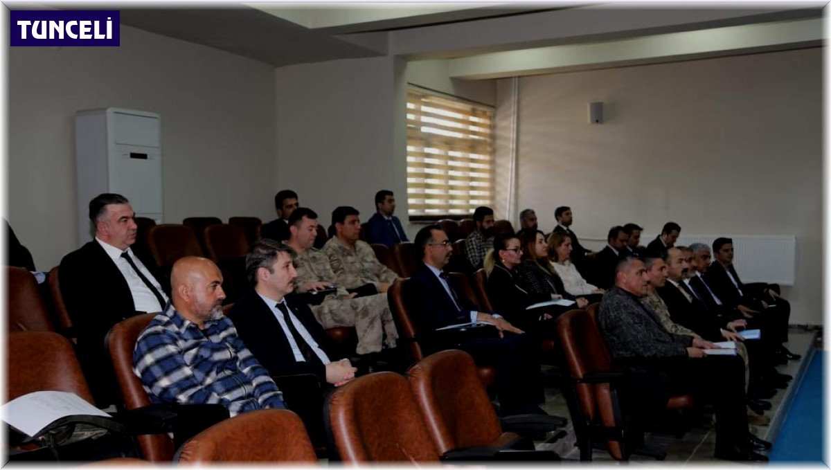 Tunceli'de kadına yönelik şiddetle mücadele toplantısı
