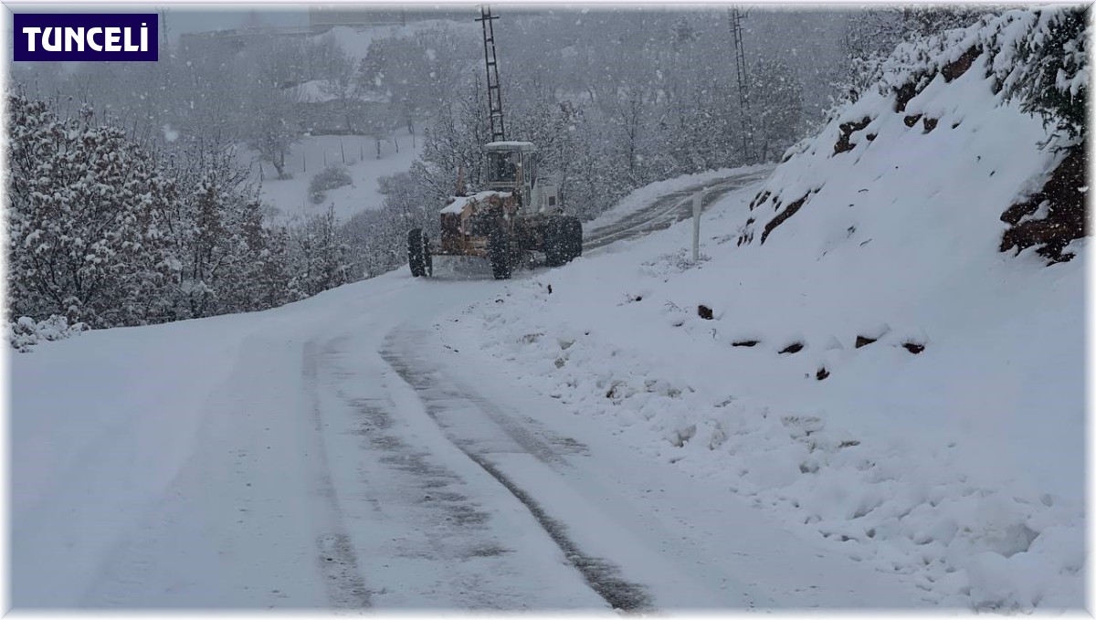 Tunceli'de kapalı bulunan 128 köy yolunda çalışma sürüyor
