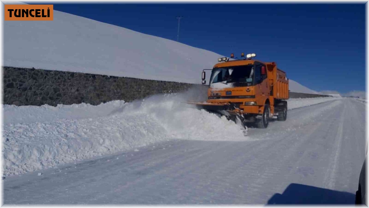 Tunceli'de kapalı bulunan 162 köy yolunu açma çalışmaları sürüyor